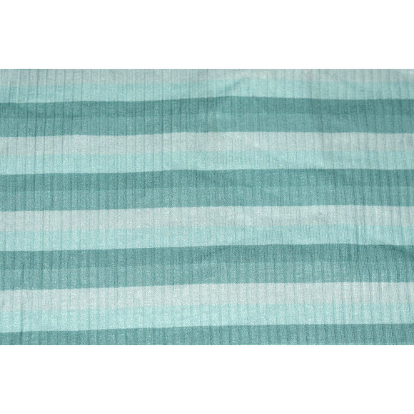 CALI BE NEW $25‎ Long Sleeve Ribbed Stripe Funnel Neck Top in Blue Small - Picture 3 of 4